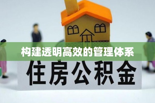 桓台构建透明高效的管理体系