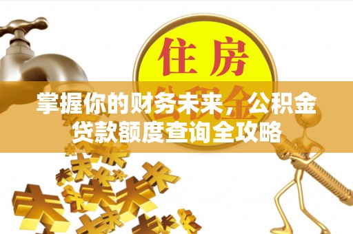 桓台掌握你的财务未来，公积金贷款额度查询全攻略
